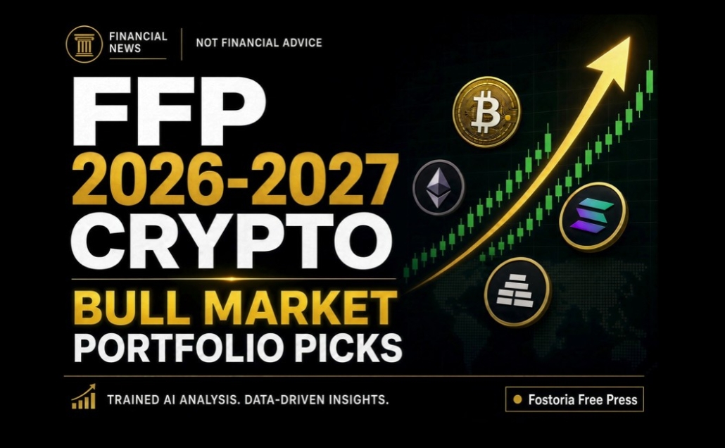 Fostoria News Crypto market bullish trend with Bitcoin, Ethereum, and other coins rising.